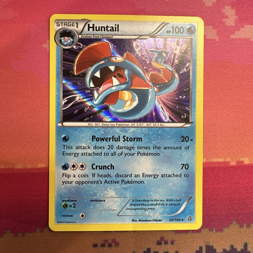 Pokemon Card Huntail Primal Clash Rare 50/160 Near Mint