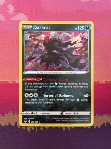 Pokemon Card Darkrai Darkness Ablaze Holo Rare 105/189 NM