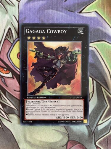 CT10-EN010 Gagaga Cowboy Super Rare Limited Edition Near Mint Yugioh Card