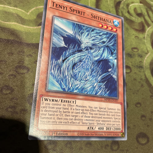 MP20-EN107 Tenyi Spirit - Shthana | 1st Edition Common YuGiOh Trading Card Game