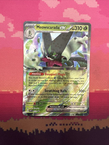 Pokemon Card Meowscarada ex Black Star Promo 033 Near Mint