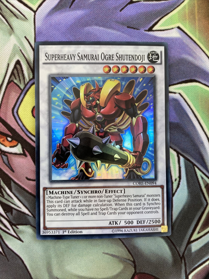 CORE-EN094 Superheavy Samurai Ogre Shutendoji Super Rare 1st Edition NM Yugioh