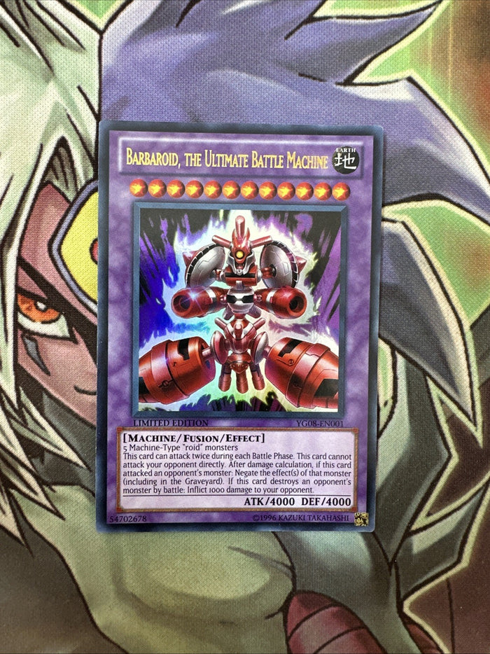 YG08-EN001 Barbaroid, The Ultimate Battle Machine Ultra Limited NM Yugioh Card