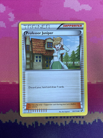 Pokemon Card Professor Juniper Black & White Uncommon 101/114 Near Mint