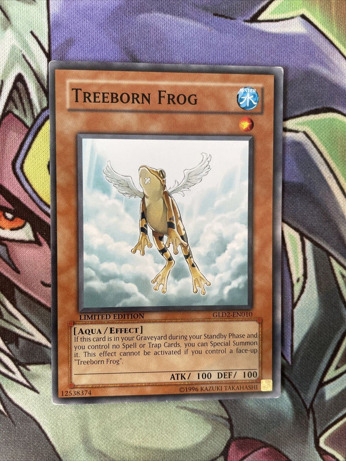 GLD2-EN010 Treeborn Frog Common Limited Edition NM Yugioh Card