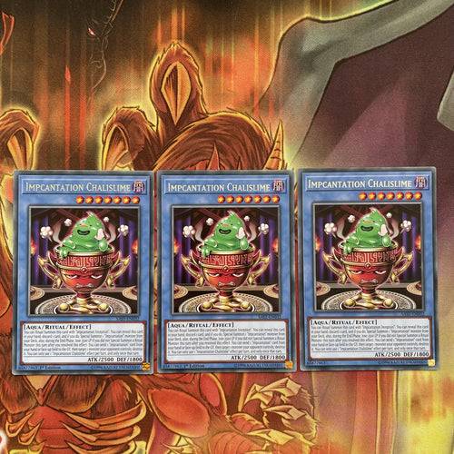 SAST-EN032 YUGIOH 3 X IMPCANTATION CHALISLIME SILVER 1ST ED