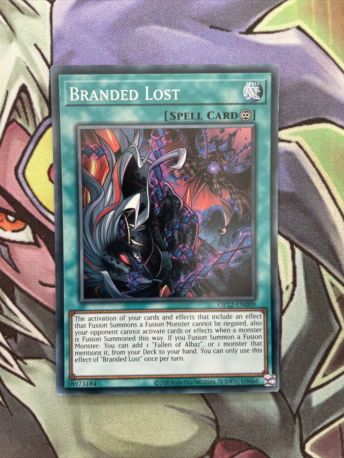 OP22-EN009 Branded Lost Super Rare Unlim Edition NM Yugioh