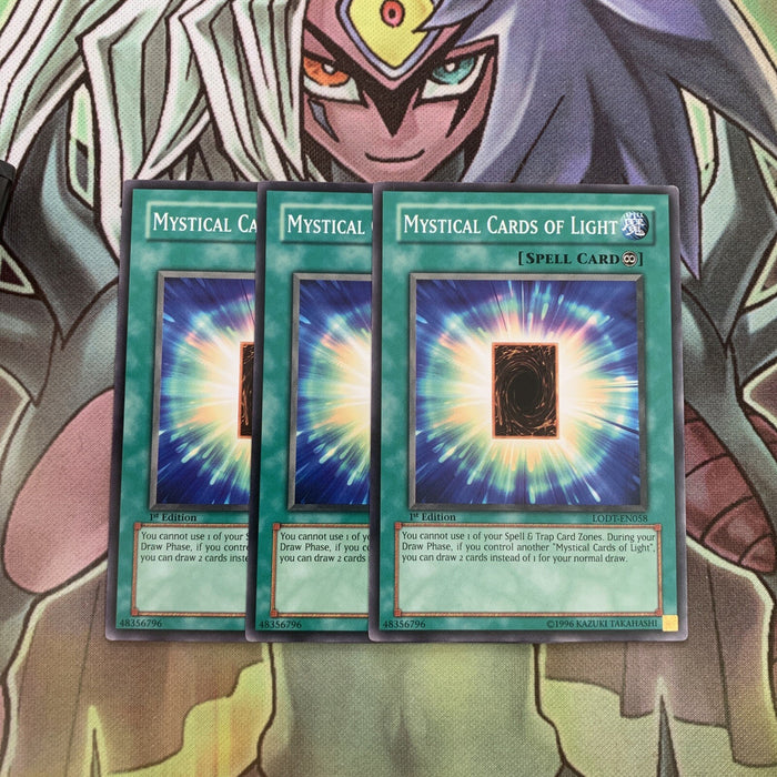 LODT-EN058 x3 Mystical Cards of Light Common Excellent Condition Yugioh