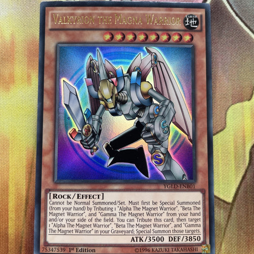 YGLD-ENB01 Valkyrion the Magna Warrior Ultra Rare 1st edition Mint YuGiOh Card