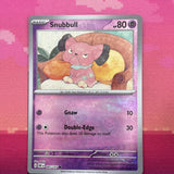 Pokemon Card Snubbull MISPRINT HOLO + REVERSE In ONE Obsidian Flames Near Mint