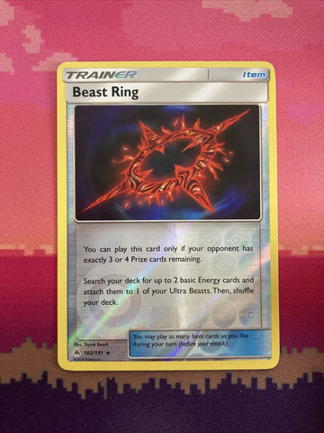 Pokemon Card Beast Ring Forbidden Light Reverse Holo Rare Near Mint