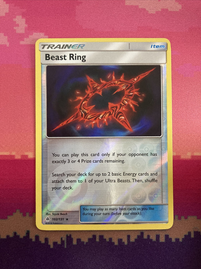 Pokemon Card Beast Ring Forbidden Light Reverse Holo Rare Near Mint