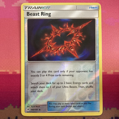 Pokemon Card Beast Ring Forbidden Light Reverse Holo Rare Near Mint