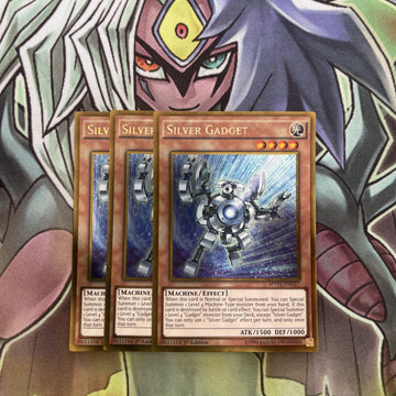 MVP1-ENG17 x3 Silver Gadget Gold Rare Excellent Conditon Yugioh