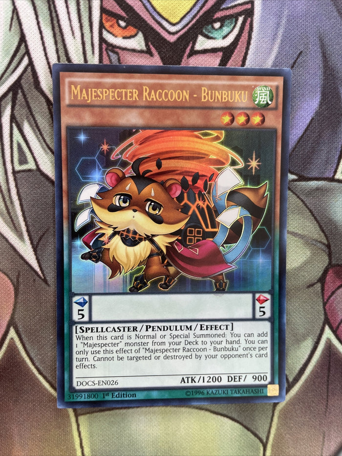 DOCS-EN026 Majespecter Racoon - Bunbuku Ultra Rare 1st Edition NM Yugioh Card