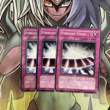 CDIP-EN050 x3 Straight Flush Common Excellent Condition Yugioh