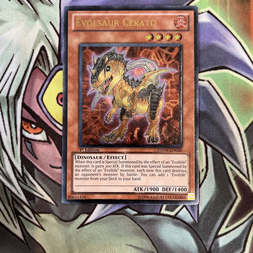 PHSW-EN020 Evolsaur Cerato Ultimate Rare 1st Edition NM Yugioh Card
