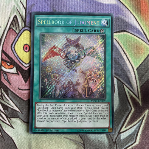 MP14-EN039 Spellbook Of Judgment Secret Rare 1st Edition NM Yugioh Card