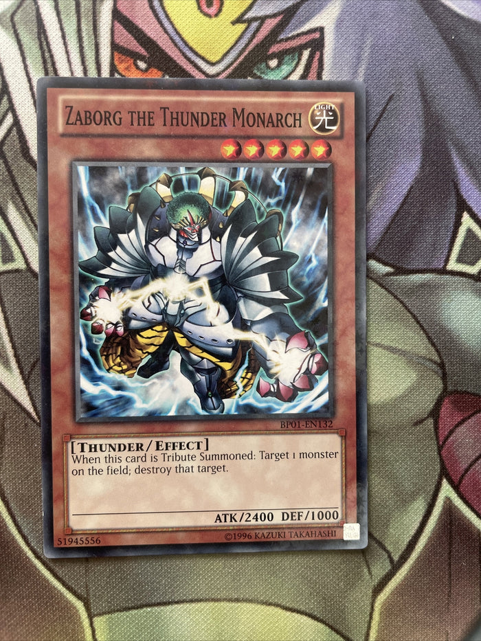 BP01-EN132 Zaborg The Thunder Monarch Starfoil Rare Unl Edition NM Yugioh Card