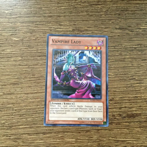 GLD5-EN014 Vampire Lady Limited Edition Yugioh
