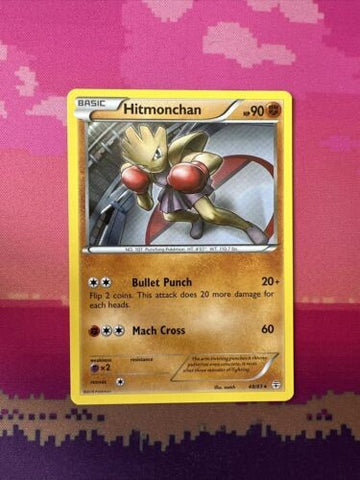Pokemon Card Hitmonchan Generations Rare 48/83 Near Mint