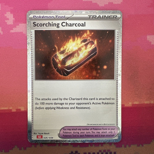 Pokemon Card Scorching Charcoal 026/034 Holo Classic Collection NM