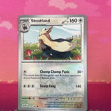Pokemon Card Stoutland MISPRINT HOLO + REVERSE In ONE Obsidian Flames Near Mint