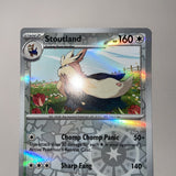 Pokemon Card Stoutland MISPRINT HOLO + REVERSE In ONE Obsidian Flames Near Mint