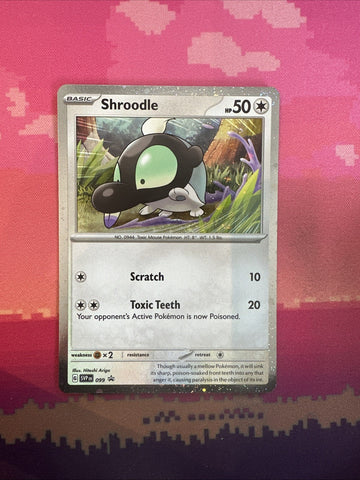 Pokemon Card Shroodle Black Star Promo 099 NM