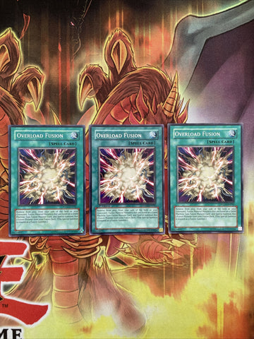 POTD-EN042 x3 YuGiOh Overload Fusion - Rare - varying Editions