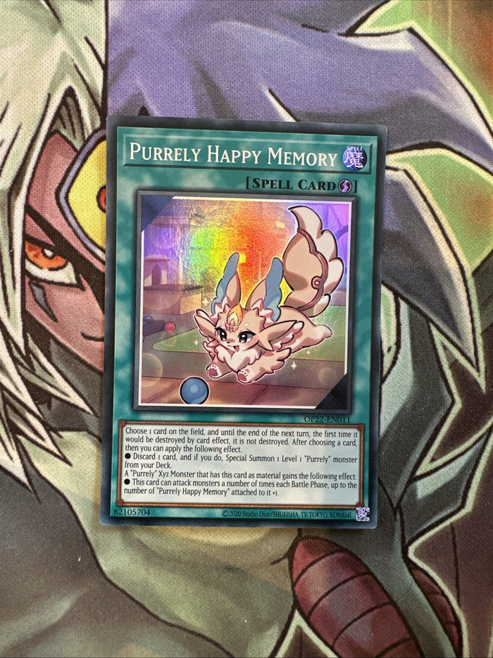 OP22-EN011 Purrely Happy Memory Super Rare Unlimited Edition NM Yugioh Card