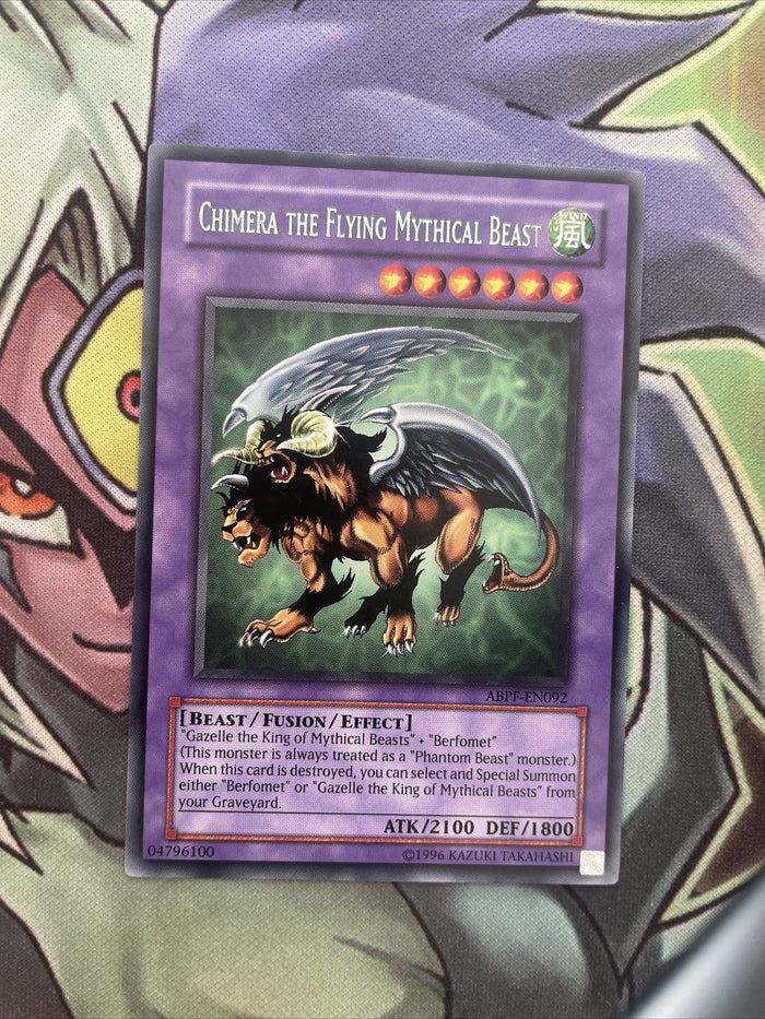 ABPF-EN092 Chimera The Flying Mythical Beast Rare Unl Edition NM Yugioh Card