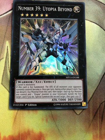MP15-EN188 - NUMBER 39: UTOPIA BEYOND - Super Rare 1st Edition Yugioh (back)