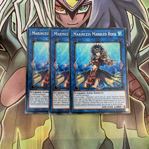 RIRA-EN042 x3 Marincess Marbled Rock Secret Rare Excellent Condition Yugioh