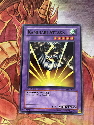 MRD-E041 Kaminari Attack 1st Edition Yugioh Card