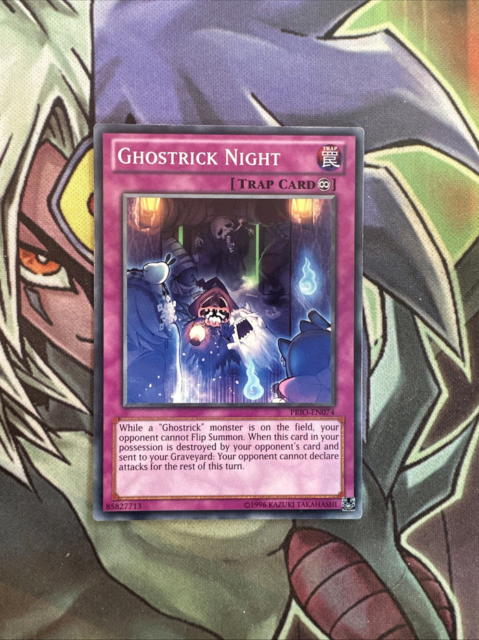 PRIO-EN074 Ghostrick Night Common Unlimited Edition NM Yugioh Card