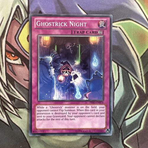 PRIO-EN074 Ghostrick Night Common Unlimited Edition NM Yugioh Card