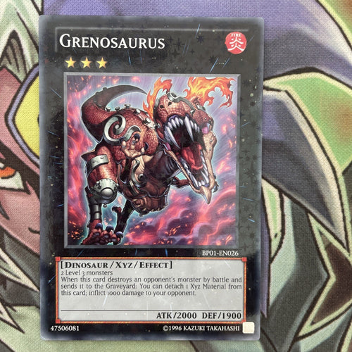 BP01-EN026 Grenosaurus Starfoil Rare Unlimited Edition NM Yugioh Card