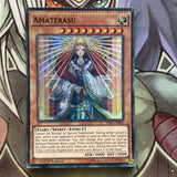 TDIL-EN035 Amaterasu Super Rare 1st Edition NM Yugioh CRIMPED