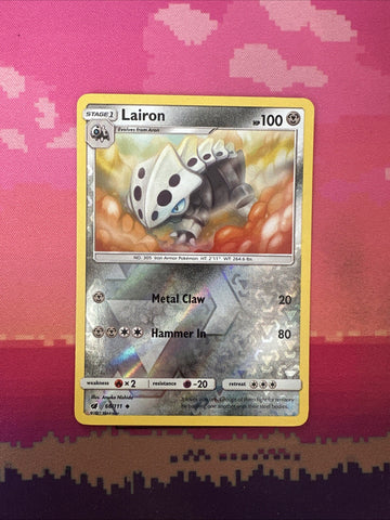Pokemon Card Lairon Crimson Invasion Reverse Holo 66/111 Near Mint