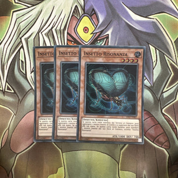OP17-IT007 x3 Resonance Insect ITALIAN Super Rare Excellent Condition Yugioh