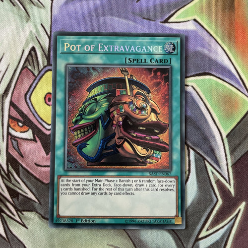 SAST-EN067 Pot Of Extravagance Secret Rare 1st Edition NM Yugioh Cards