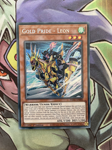 PHHY-EN086 Gold Pride - Leon Secret Rare 1st Edition NM Yugioh