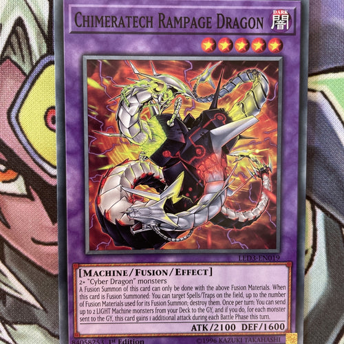 LEDD-EN019 Chimeratech Rampage Dragon Common 1st Edition Near Mint Yugioh Card