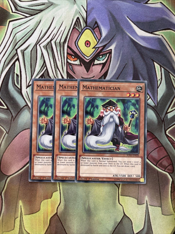 SDSH-EN020 x3 Mathematician Common Excellent Condition Yugioh