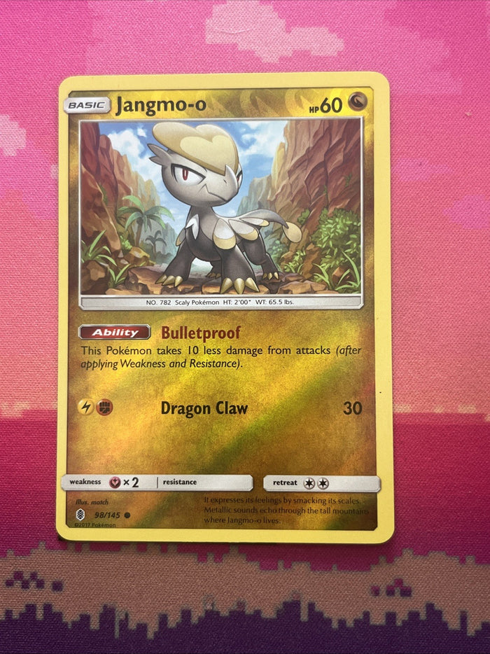 Pokemon Card Jangmo-o Guardians Rising Reverse Holo 98/145 NM