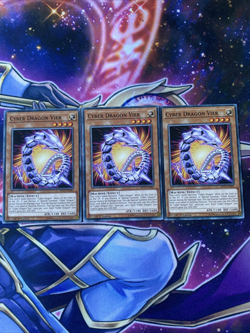 MP19-EN085 x3 Cyber Dragon Vier Yugioh Playset