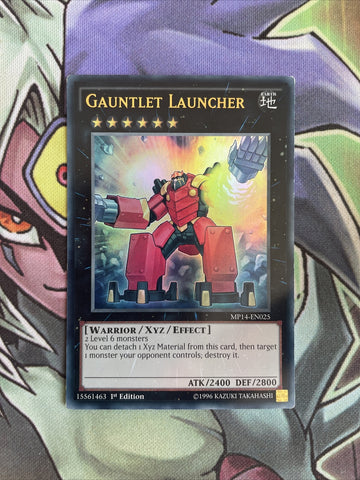 MP14-EN025 Gauntlet Launcher Ultra Rare 1st Edition NM Yugioh Card