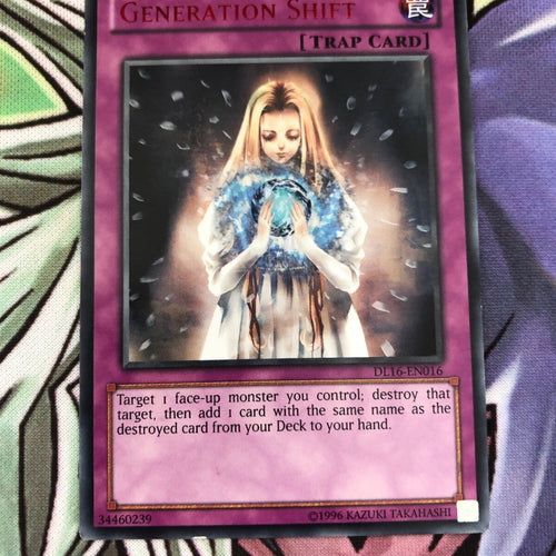 DL16-EN016 YuGiOh Generation Shift (RED) Set Duelist League Card Unused