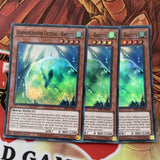 SESL-EN005 ADAMANCIPATOR CRYSTAL - RAPTITE YUGIOH CARDS X3